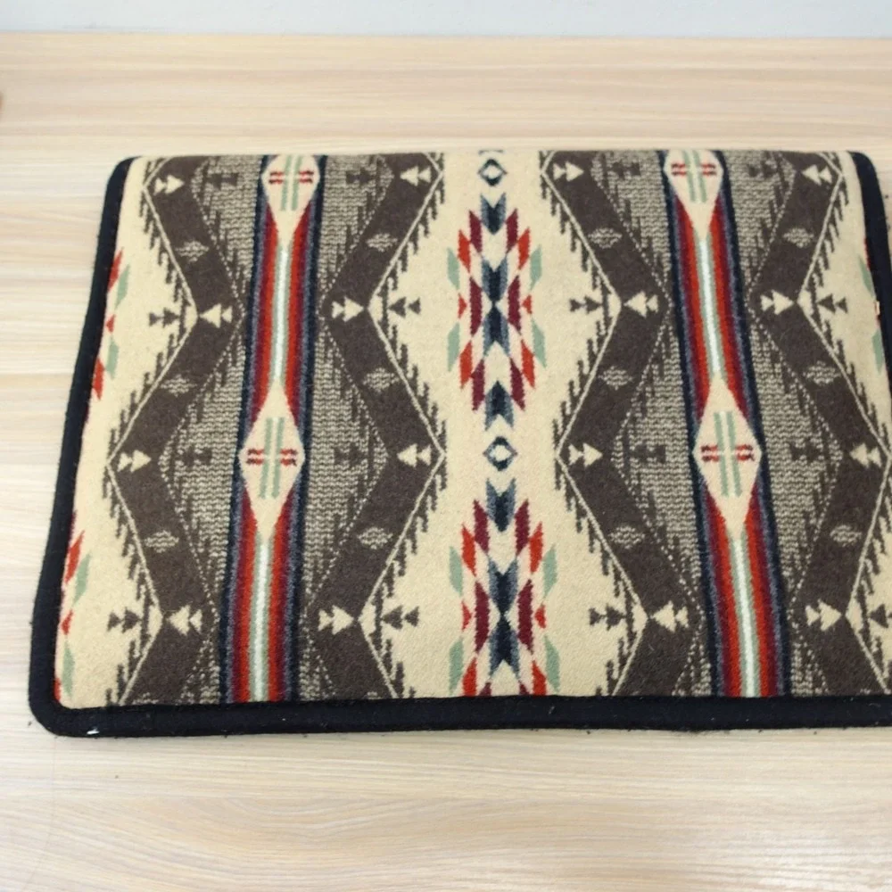 Wool Blanket‎ Bag Western Brown Aztec Southwestern Navajo Laptop Portfolio
